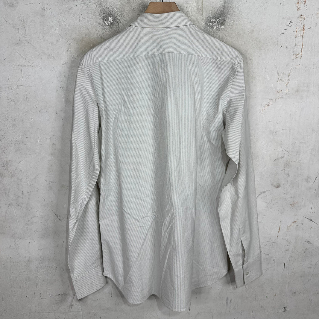 Ann Demeulemeester Dotted Stripe Button Up