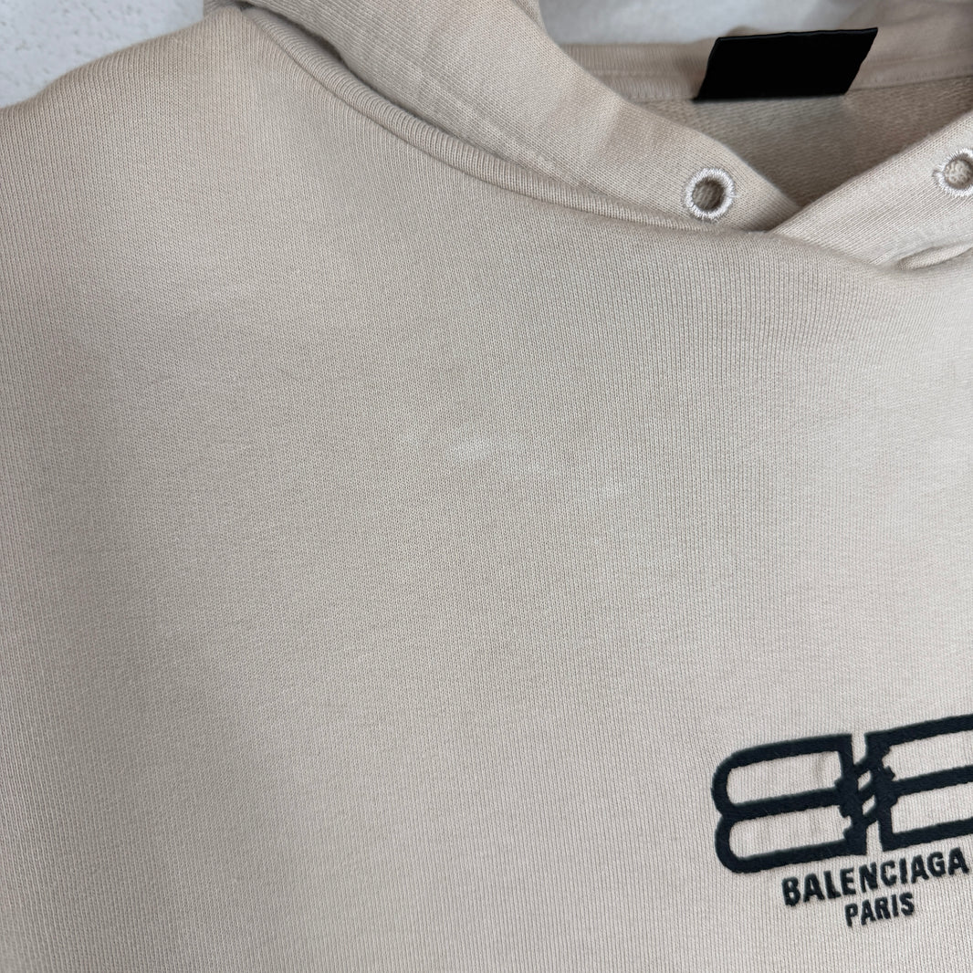 Balenciaga Beige BB Logo Hoodie