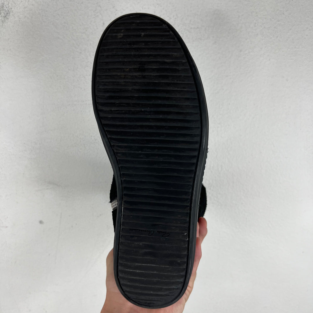 Rick Owens Triple Black Suede Geobaskets