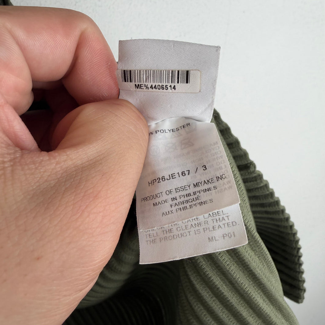 Issey Miyake Plisse Olive Vest