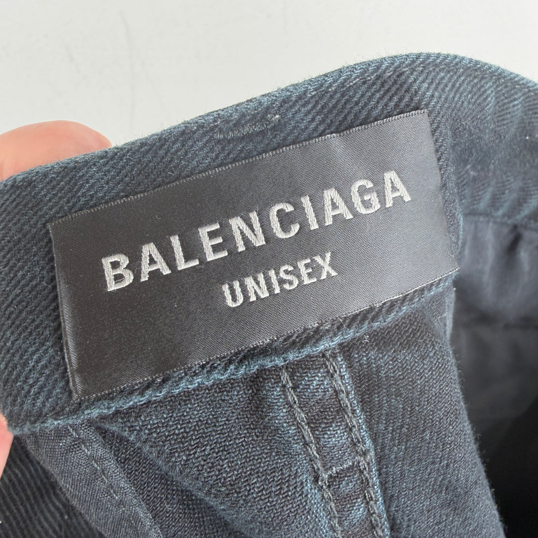 Balenciaga Convertible Denim Cargo Pants