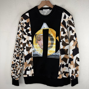 Givenchy Madonna Geometric Patchwork Sweater