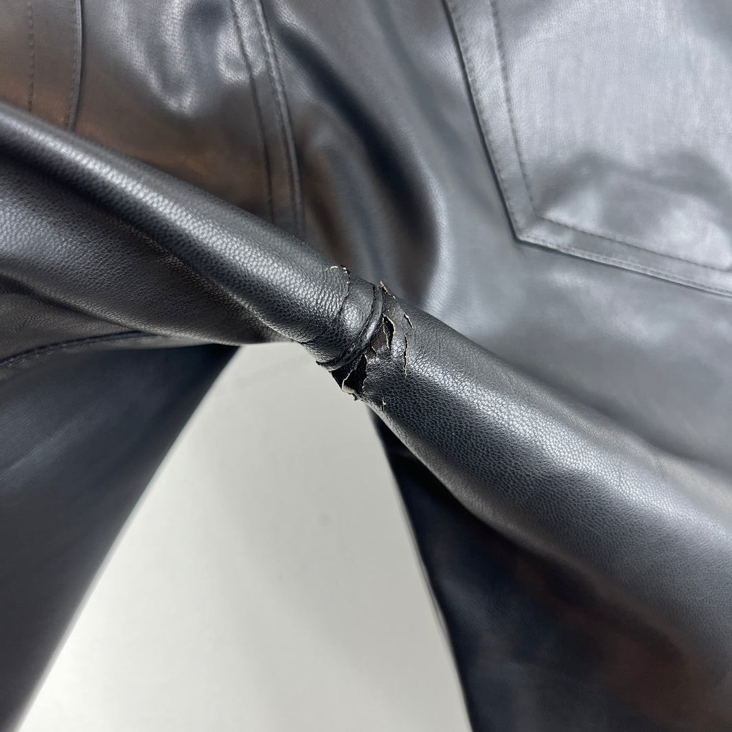 DRKSHDW Black Leather Tyrone Cut Pants
