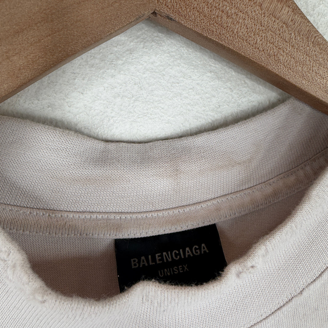 Balenciaga Distressed Paris Statue Of Liberty T-Shirt