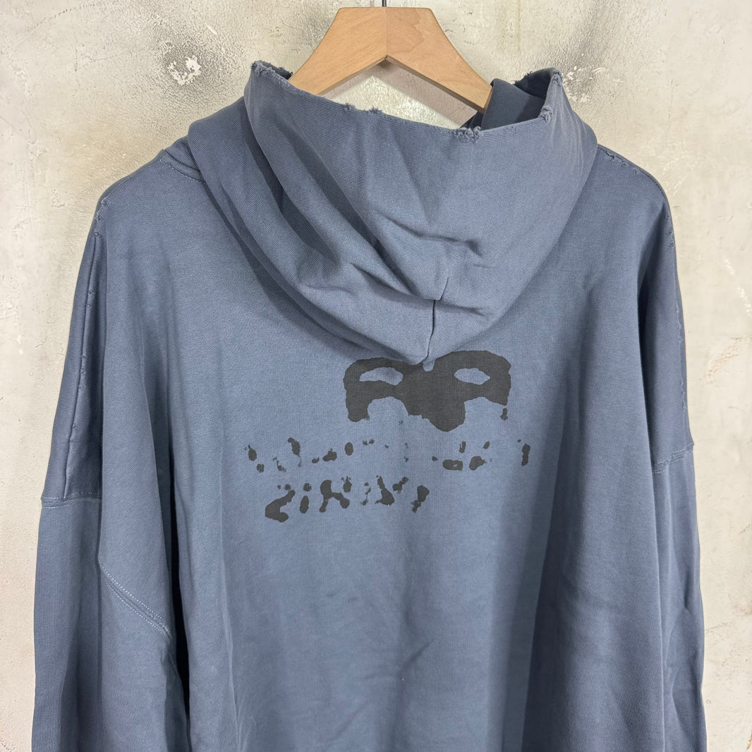 Balenciaga Navy Ink Blot Hoodie