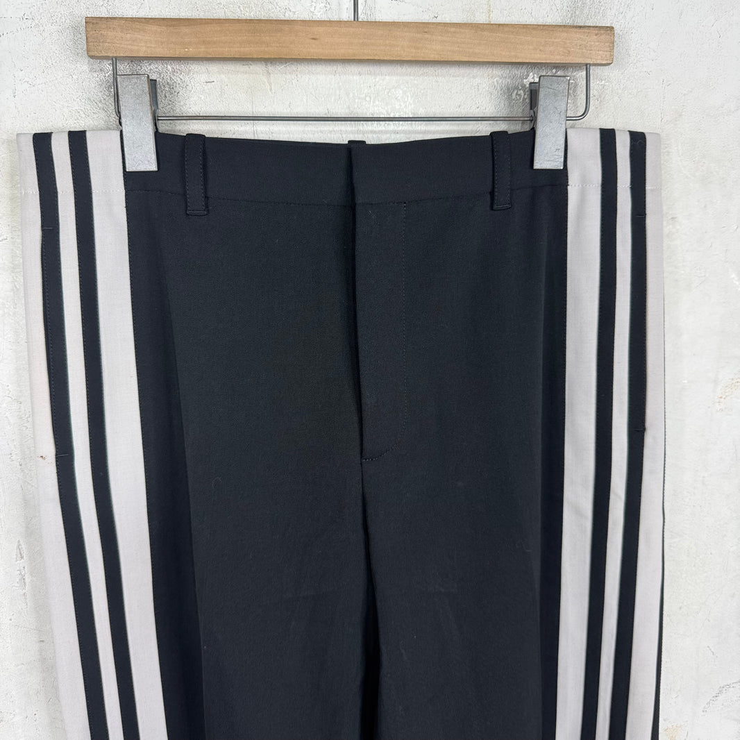 Balenciaga Snap Striped Loose Trousers