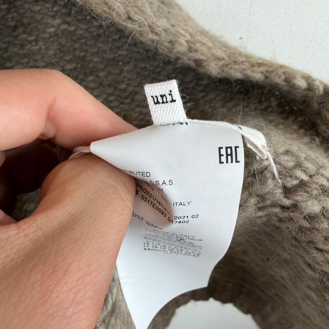 Margiela Brown Knit Scarf