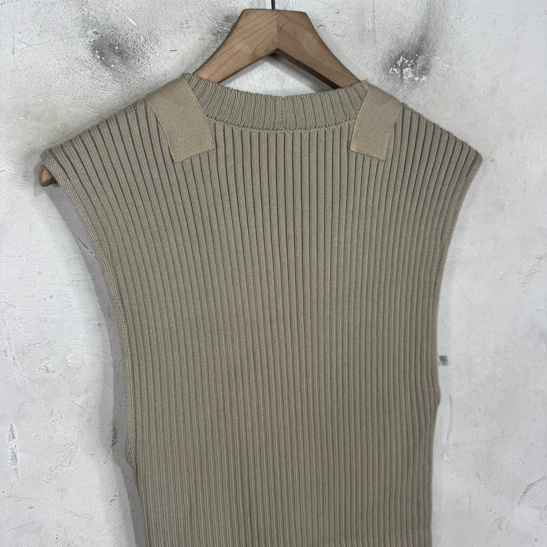 Helmut Lang Ribbed Knit Sweater Vest