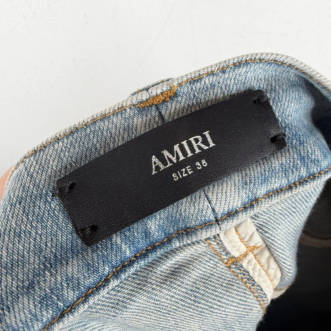 Amiri Patches Skinny Jeans