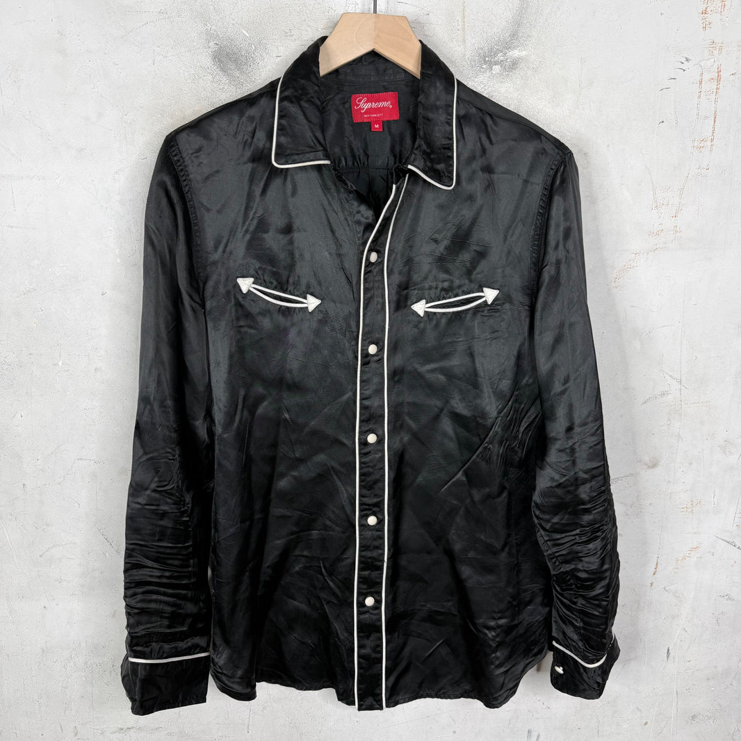 Supreme Silk Western Shirt Black
