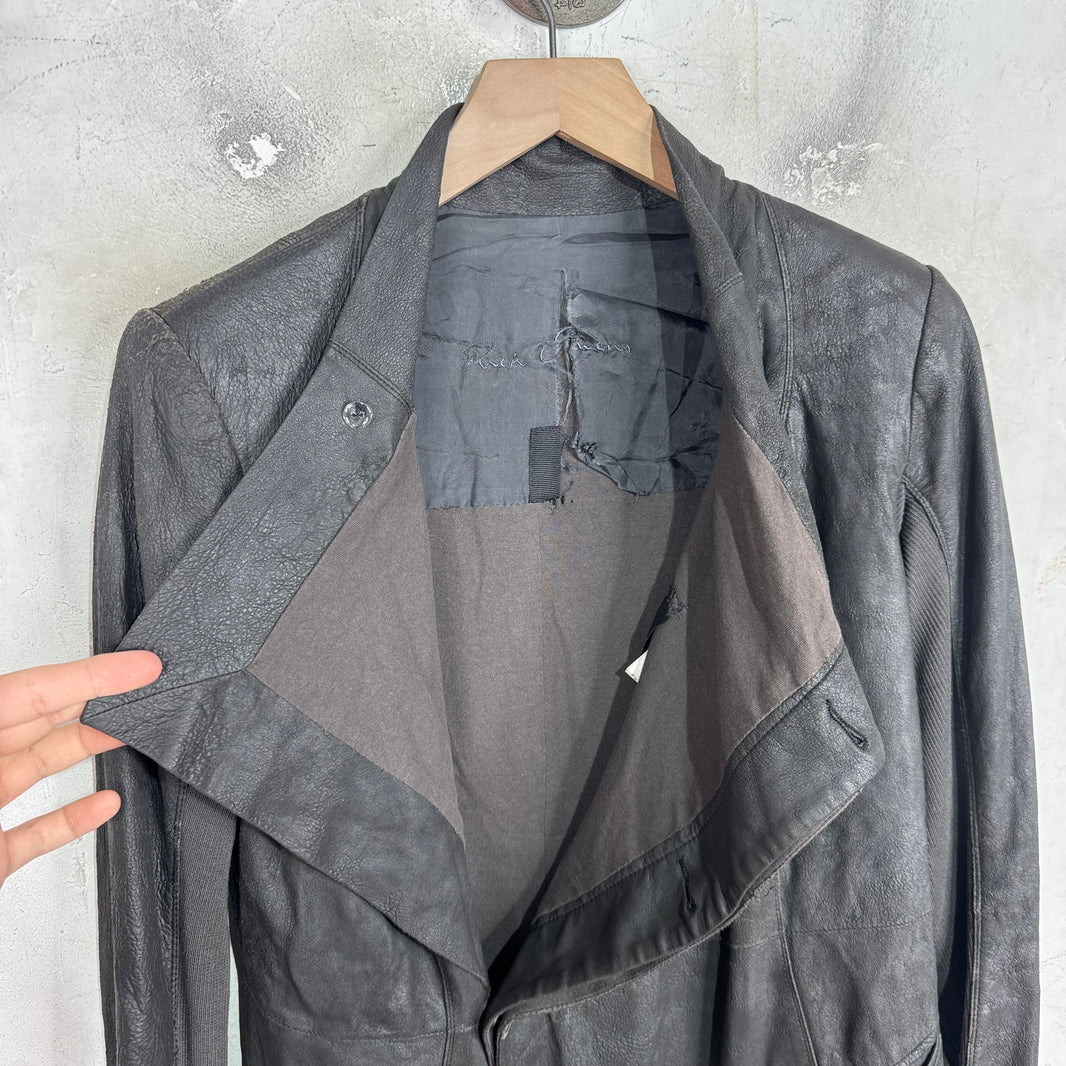 Rick Owens Smoked Older Leather Jacket