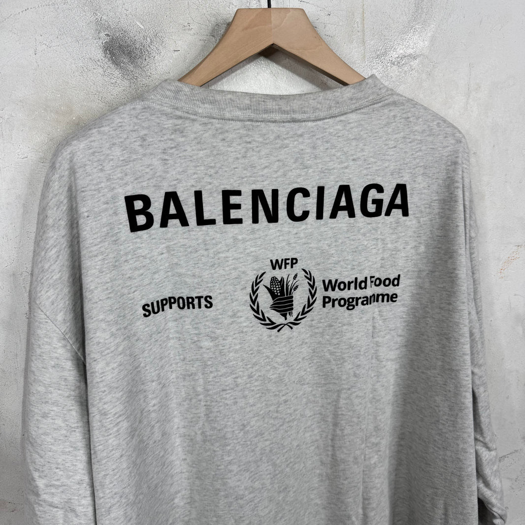 Balenciaga Grey WFP L/S T-Shirt