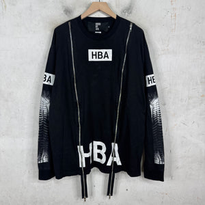 Hood By Air Zippered L/S Logo T-Shirt