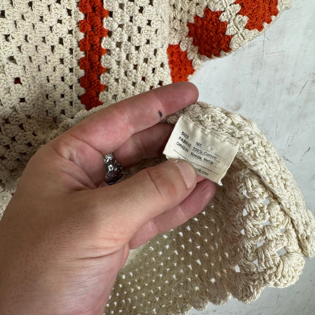 Bode Sun Spot Crochet Shirt