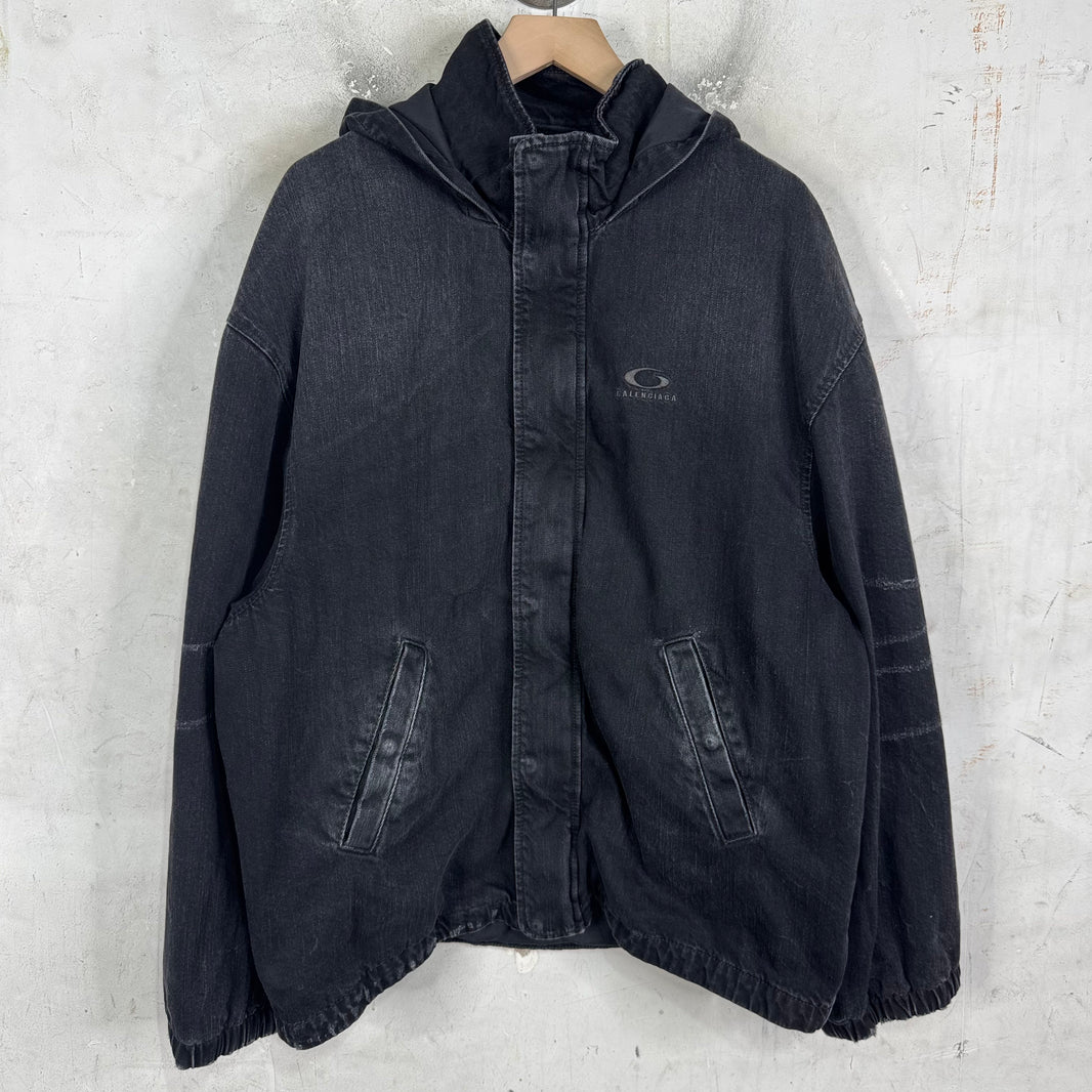 Balenciaga Surfer Denim Parka Jacket