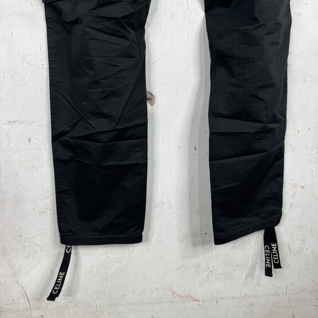 Celine Logo Drawstring Cargo Pants