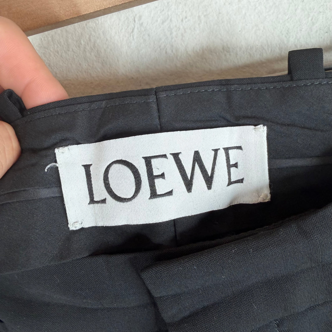 Loewe Black Wool Trouser Pants