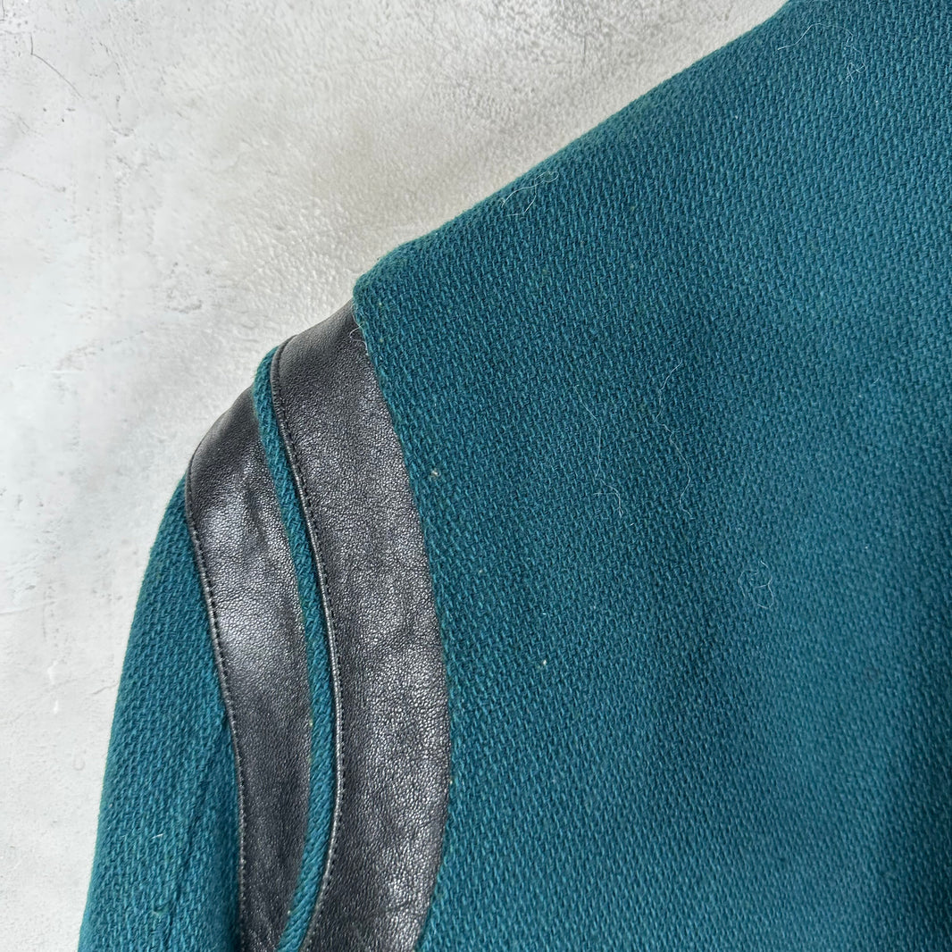 Saint Laurent Teal Teddy Jacket