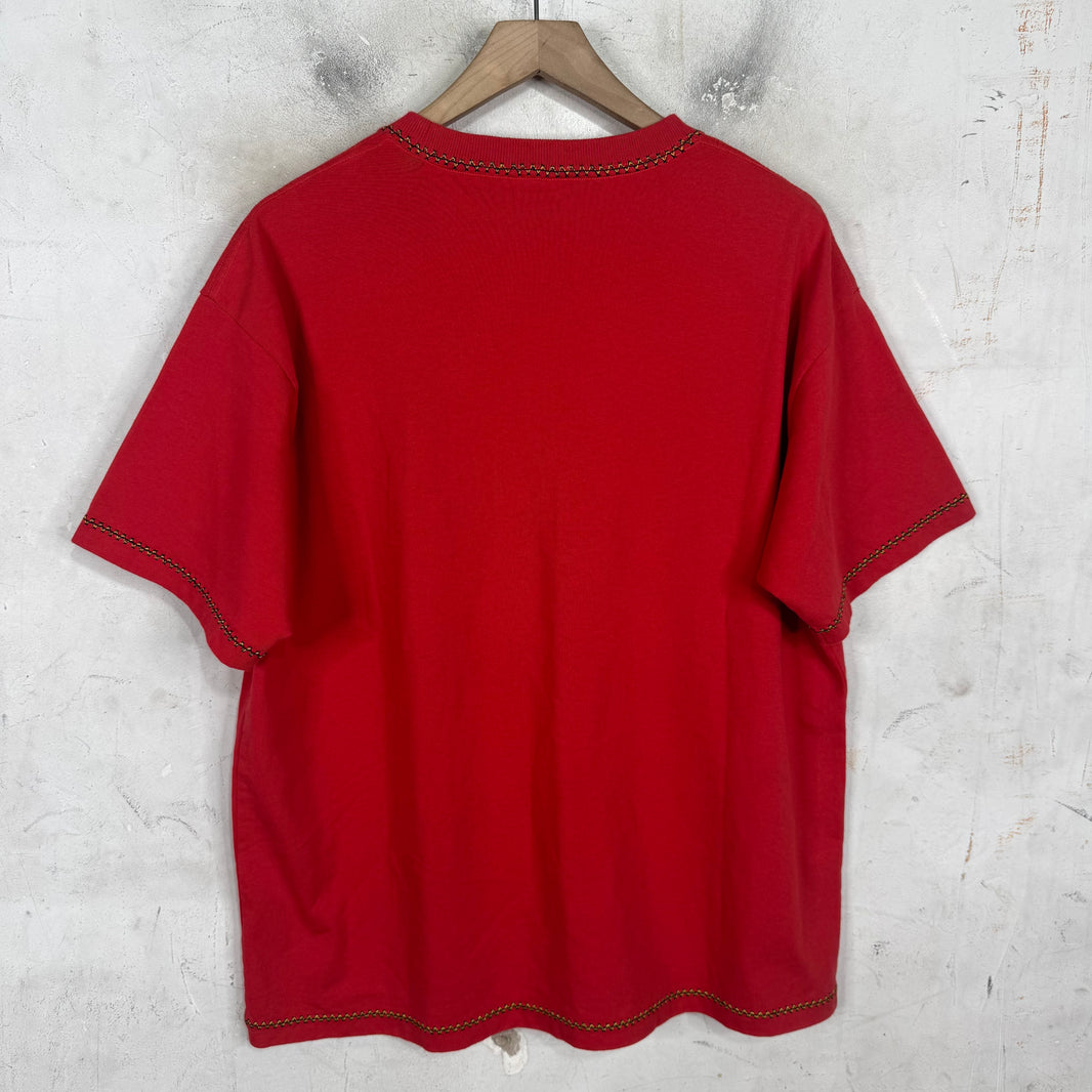 Bode Embroidered Birds T-Shirt