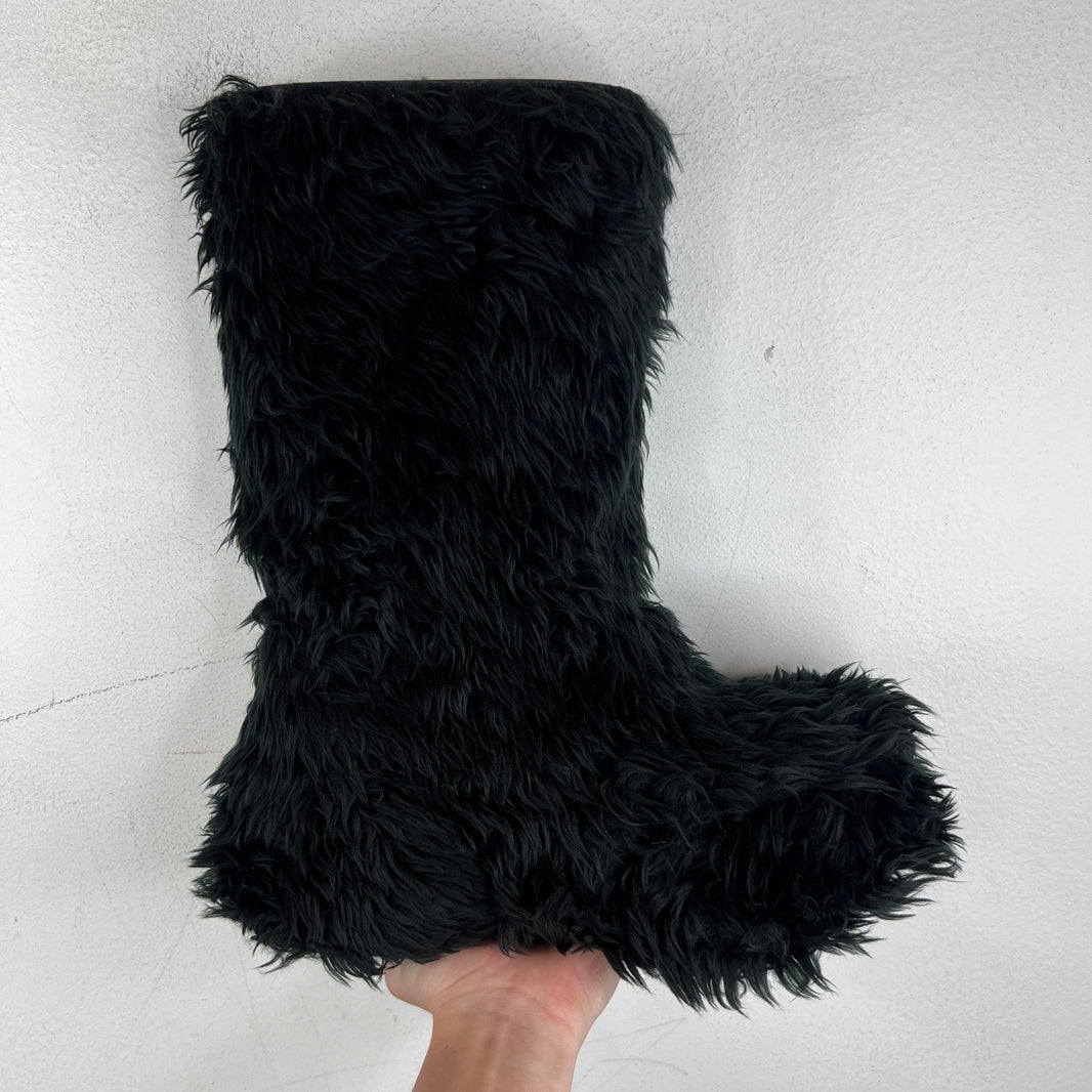 Balenciaga Fur Croc Boots