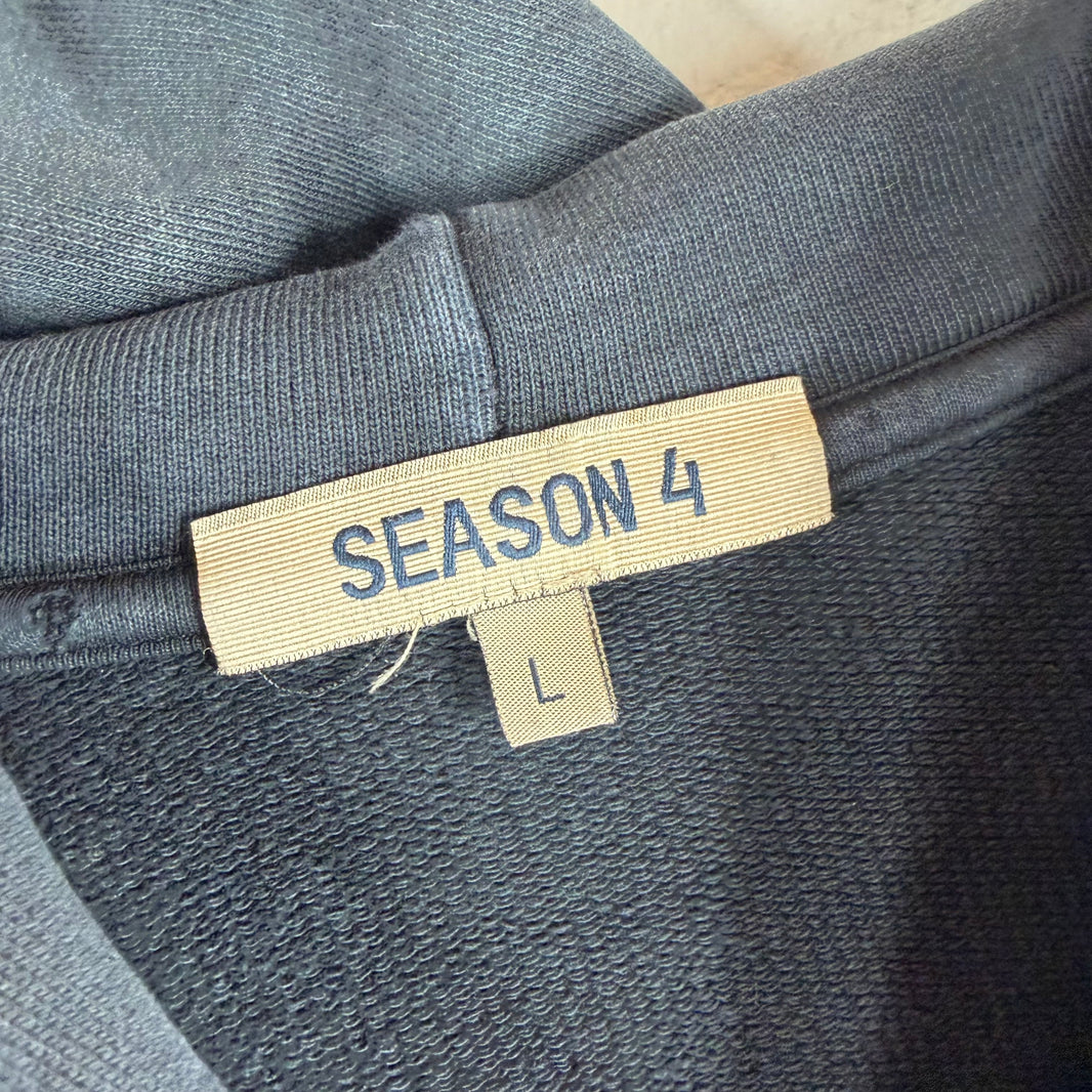 Yeezy Season 4 Overdye Zip-Up Hoodie