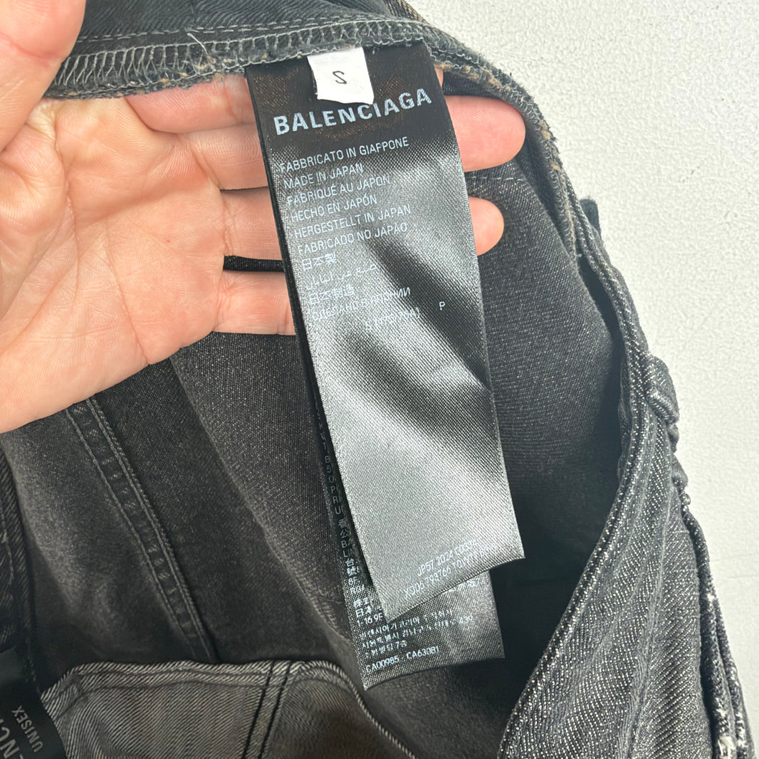 Balenciaga Black/Gray 50/50 Jeans