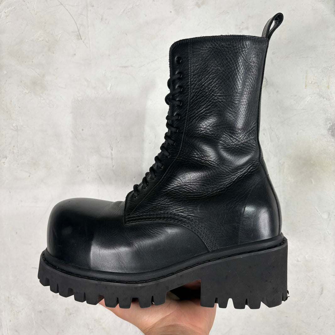 Balenciaga Leather Stomper Boot