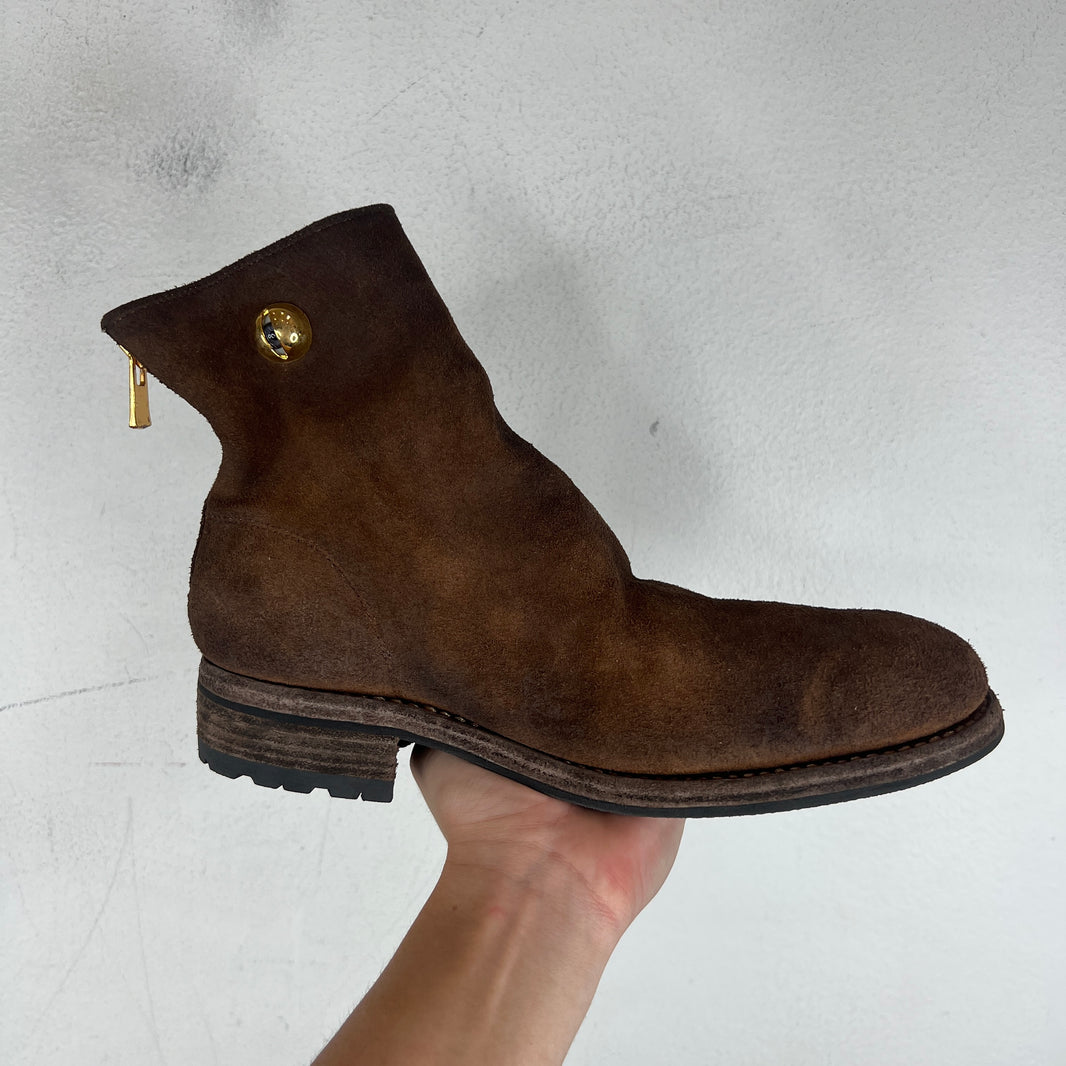 Guidi Undercover 966V_EYE Reverse Horse Leather Back Zip Boot