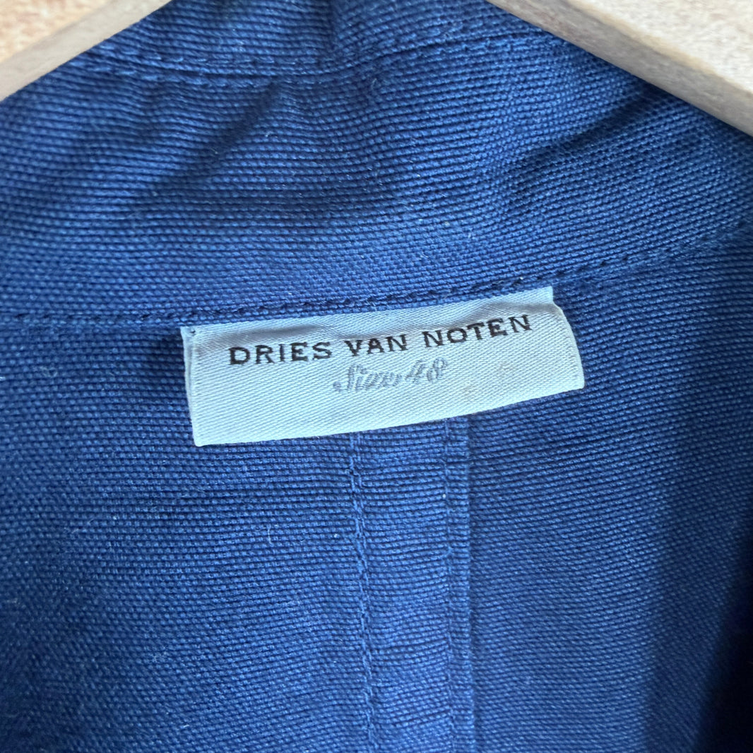 Dries Van Noten Blue Chore Blazer Jacket