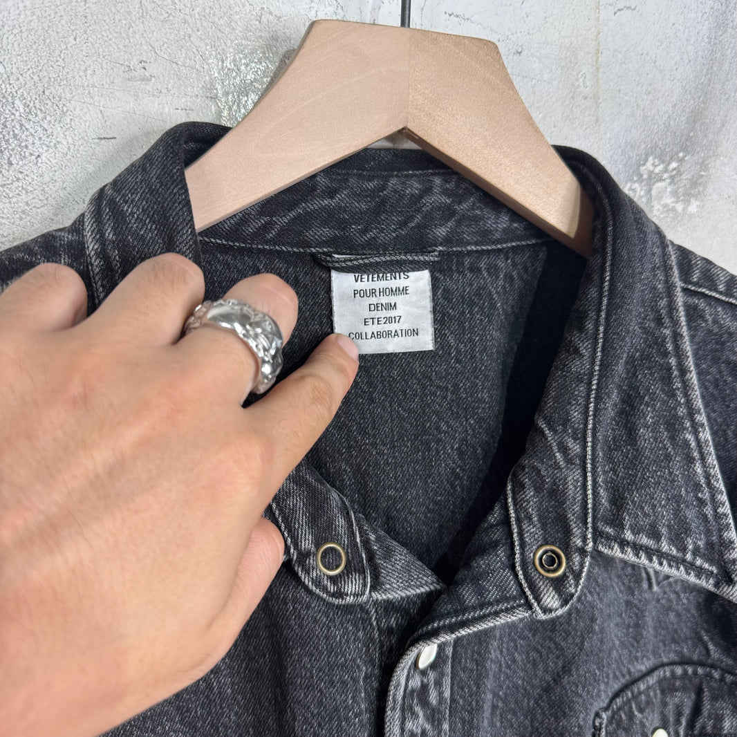 Vetements x Levis Western Snap Denim Overshirt