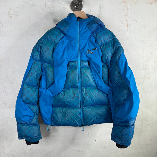 Louis Vuitton Blue 2054 Heat Reacting Puffer Coat