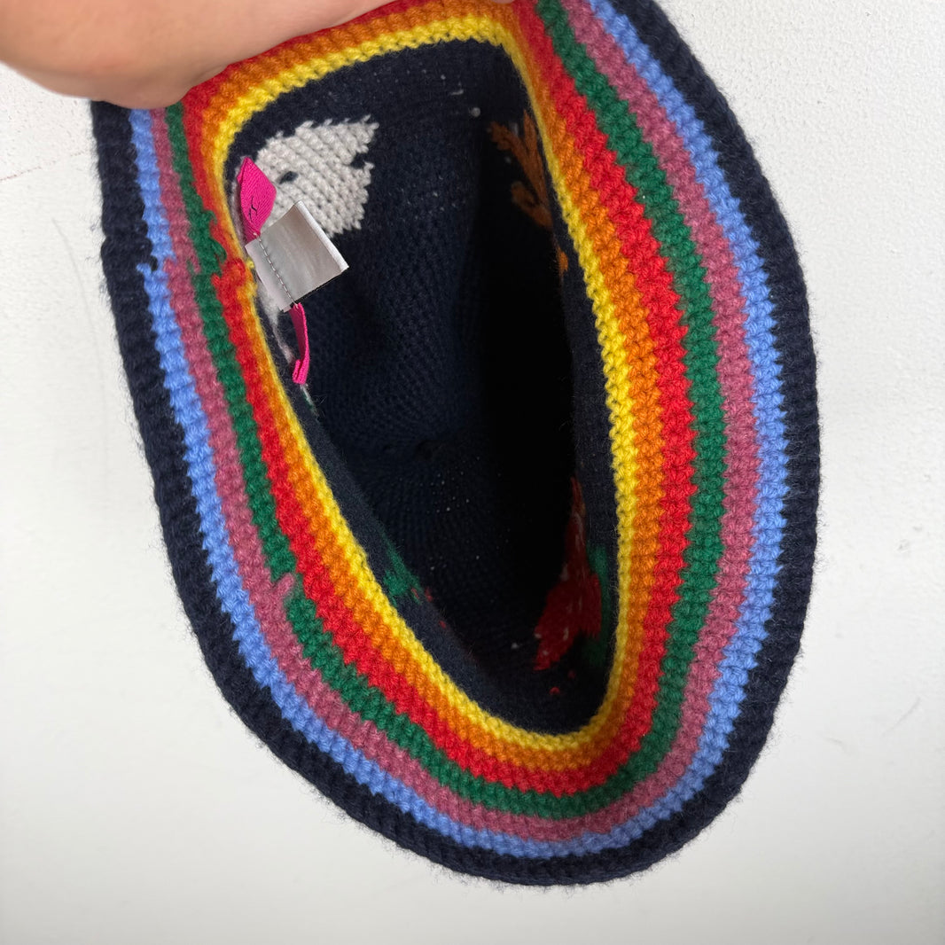 Elder Statesman Rainbow Knit Bucket Hat