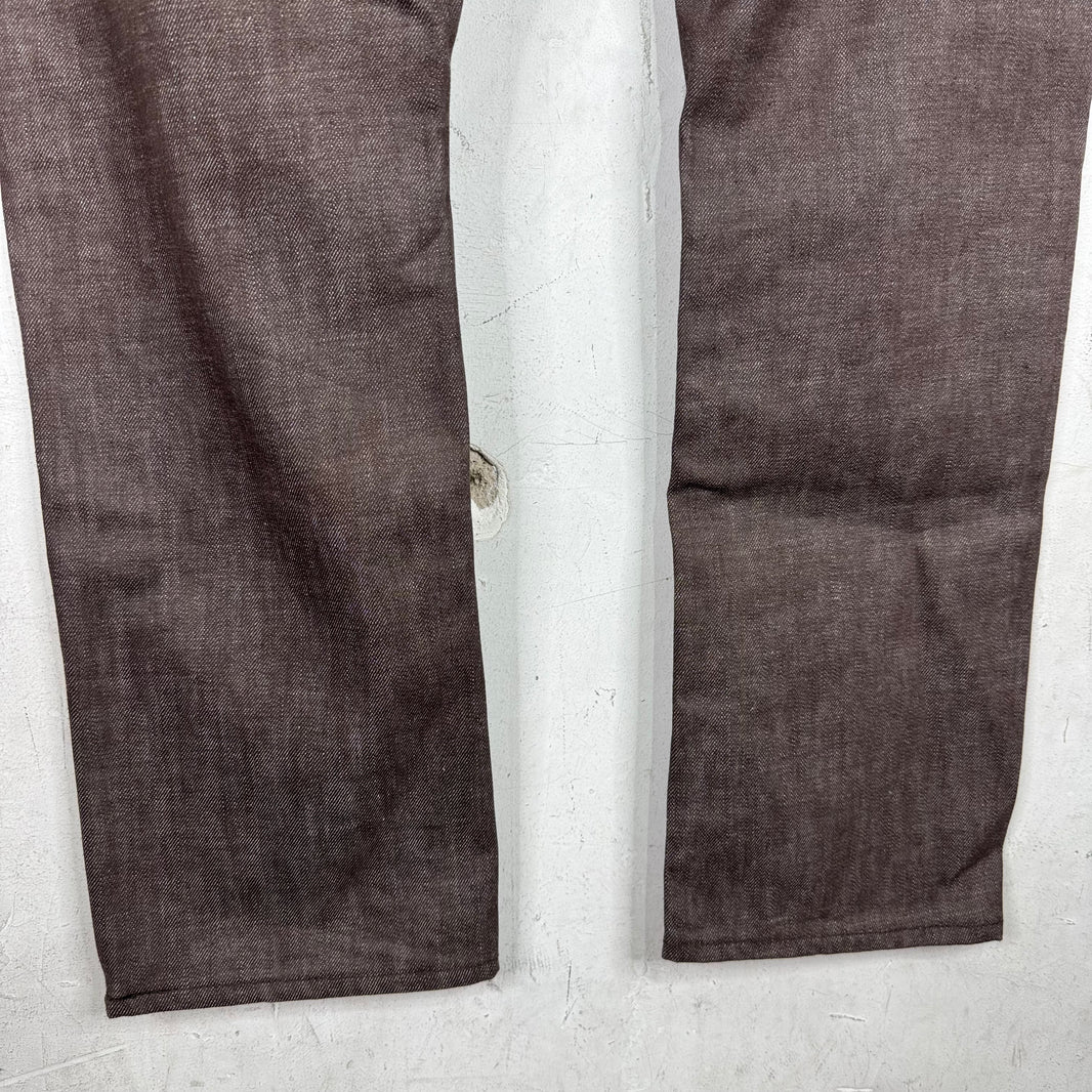 Bottega Veneta 2020 Pre-Spring Leather/Denim Split Pants