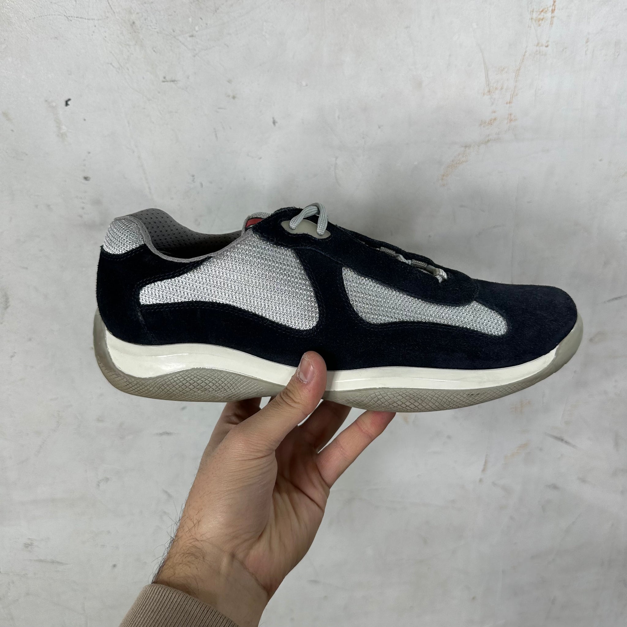 Prada Navy Suede America Cups