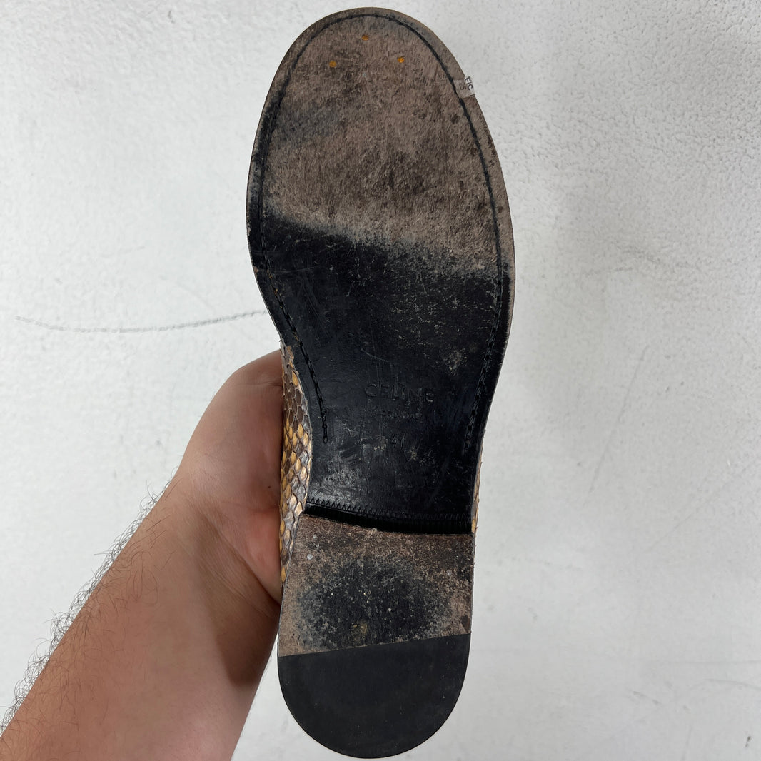 Celine Snake Skin Tassel Loafers
