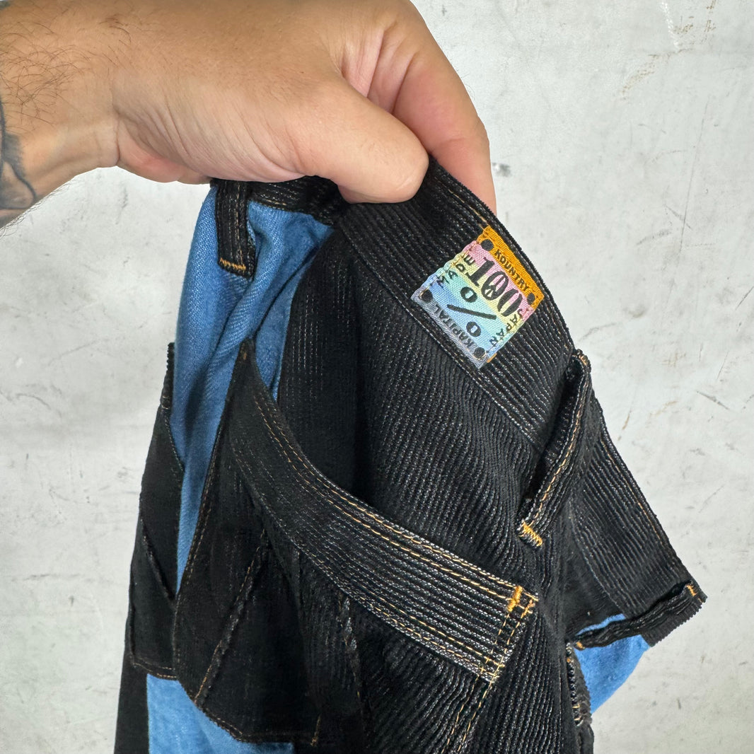 Kapital Cord/Denim 2 Tone Gypsy Flare