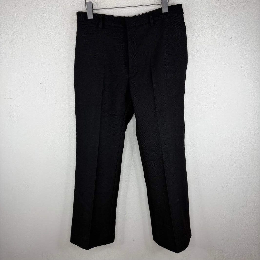Second Layer Twill Pleated Bootcut Trousers