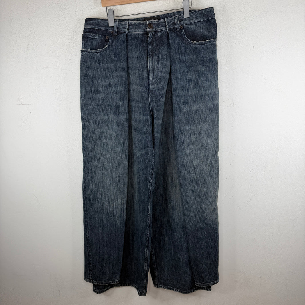 Balenciaga Double Leg Baggy Jeans