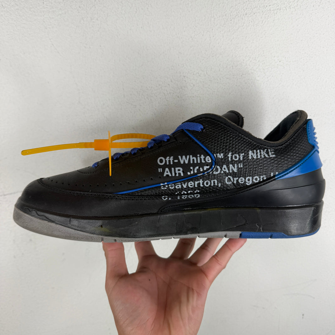 Off White Black Jordan 2 Sneakers