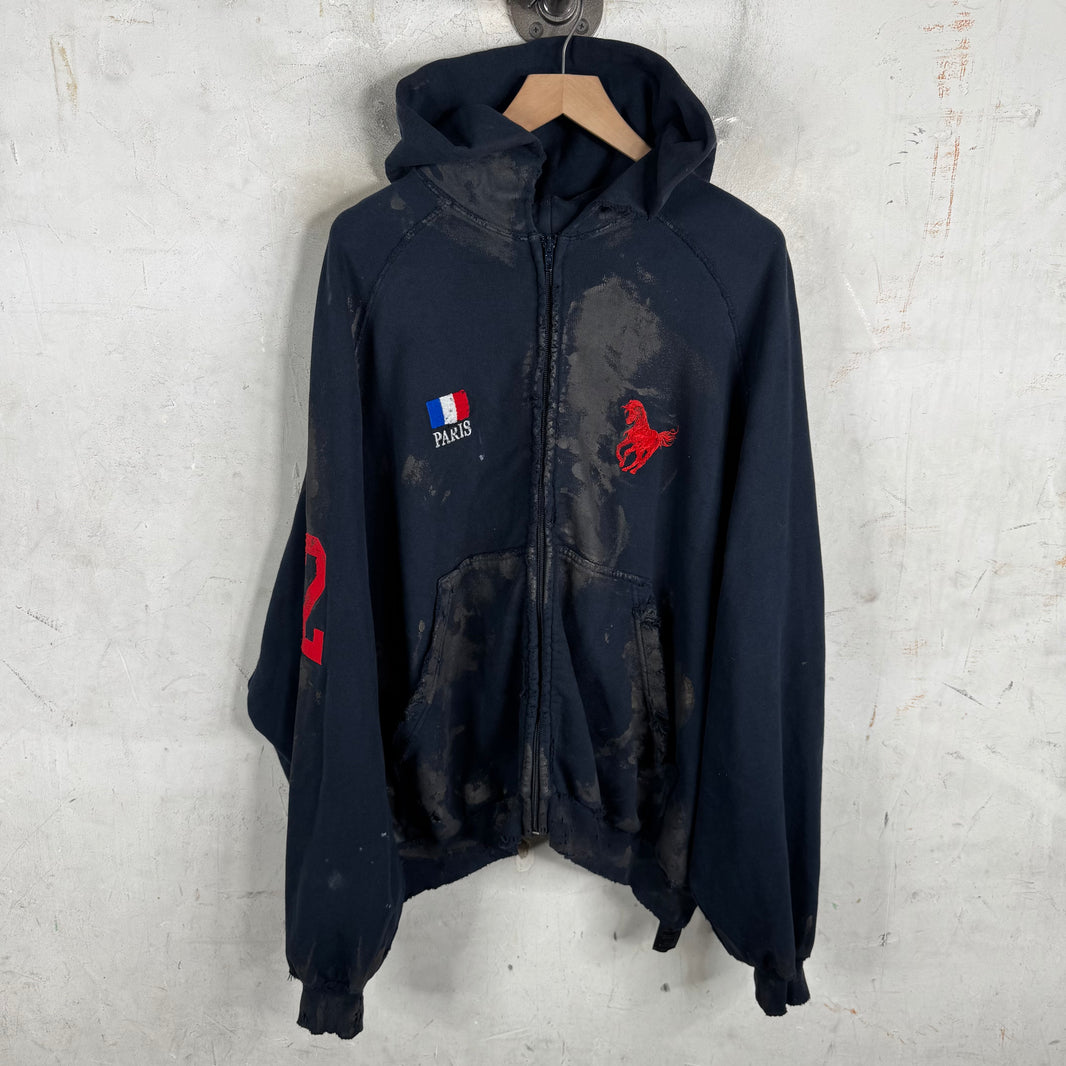 Balenciaga Mudded Polo Hoodie