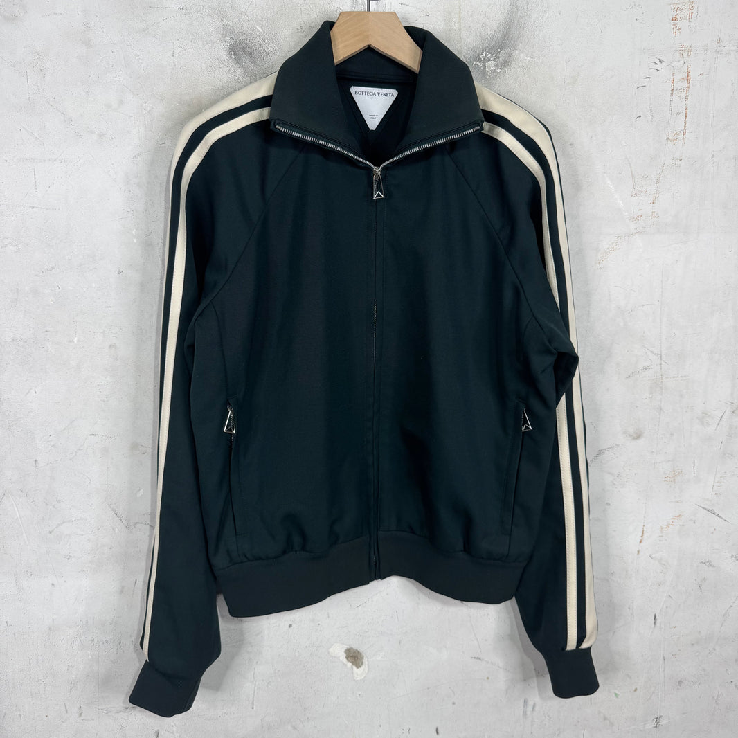 Bottega Veneta Green Wool Track Jacket