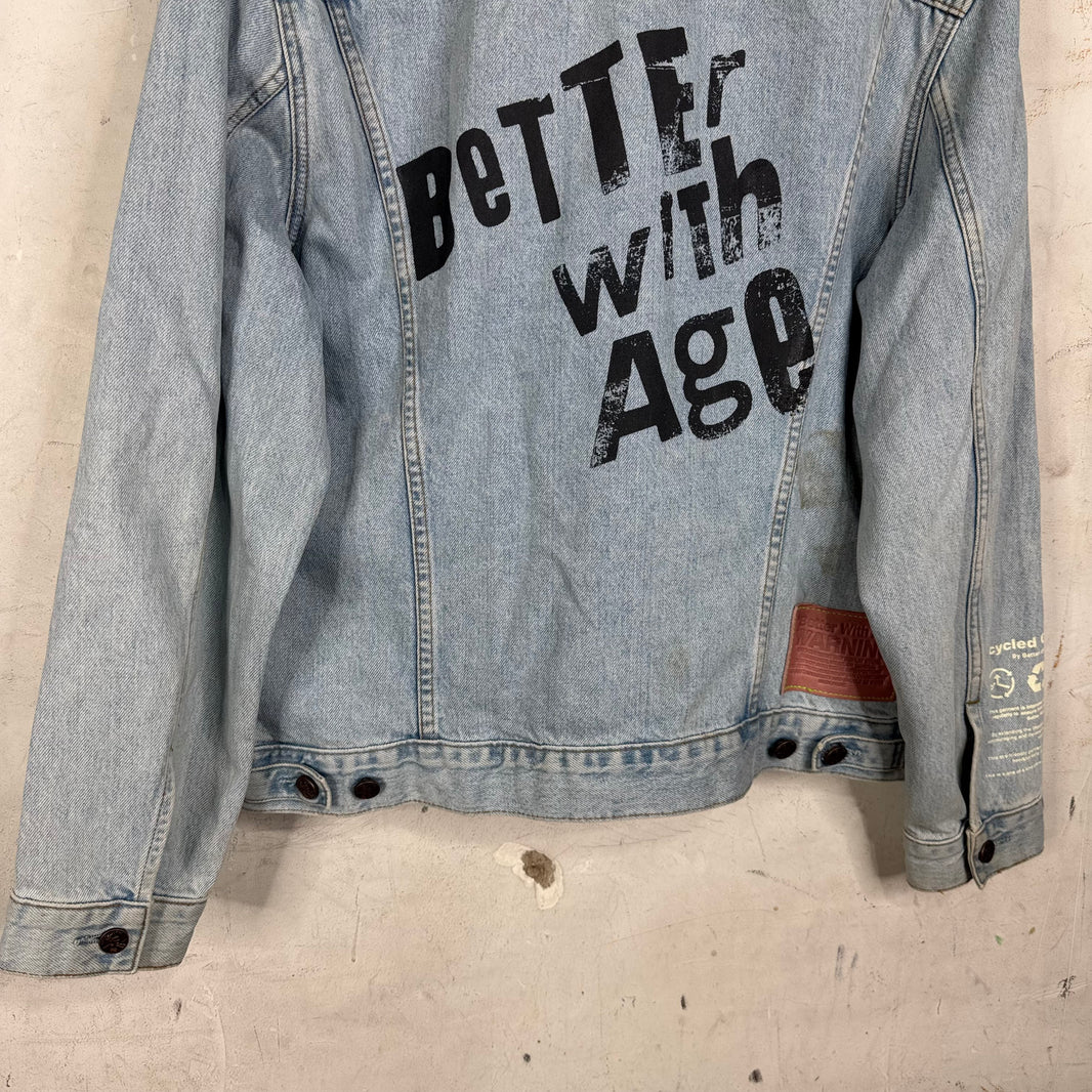 Better With Age Levis Printed Trucker Jacket