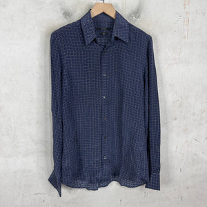 Gucci Horsebit Patterned Silk Shirt
