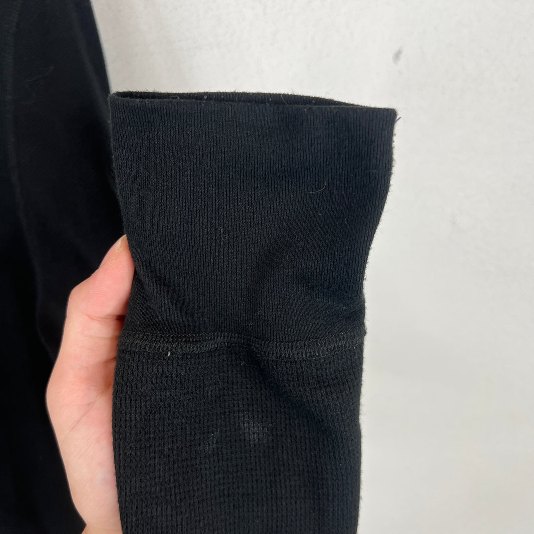 Chrome Hearts Black Scroll Logo Thermal Shirt