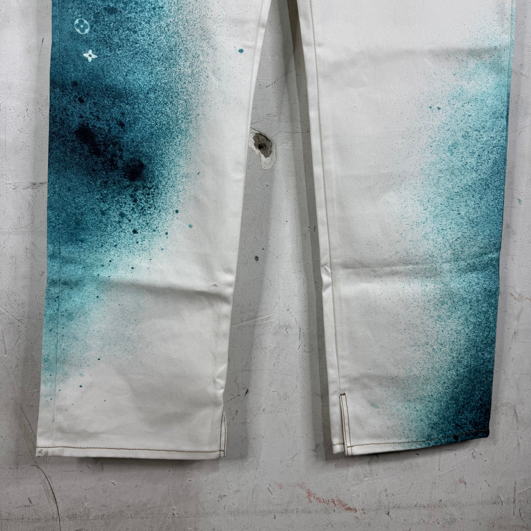 Louis Vuitton Monogram Spray Jeans