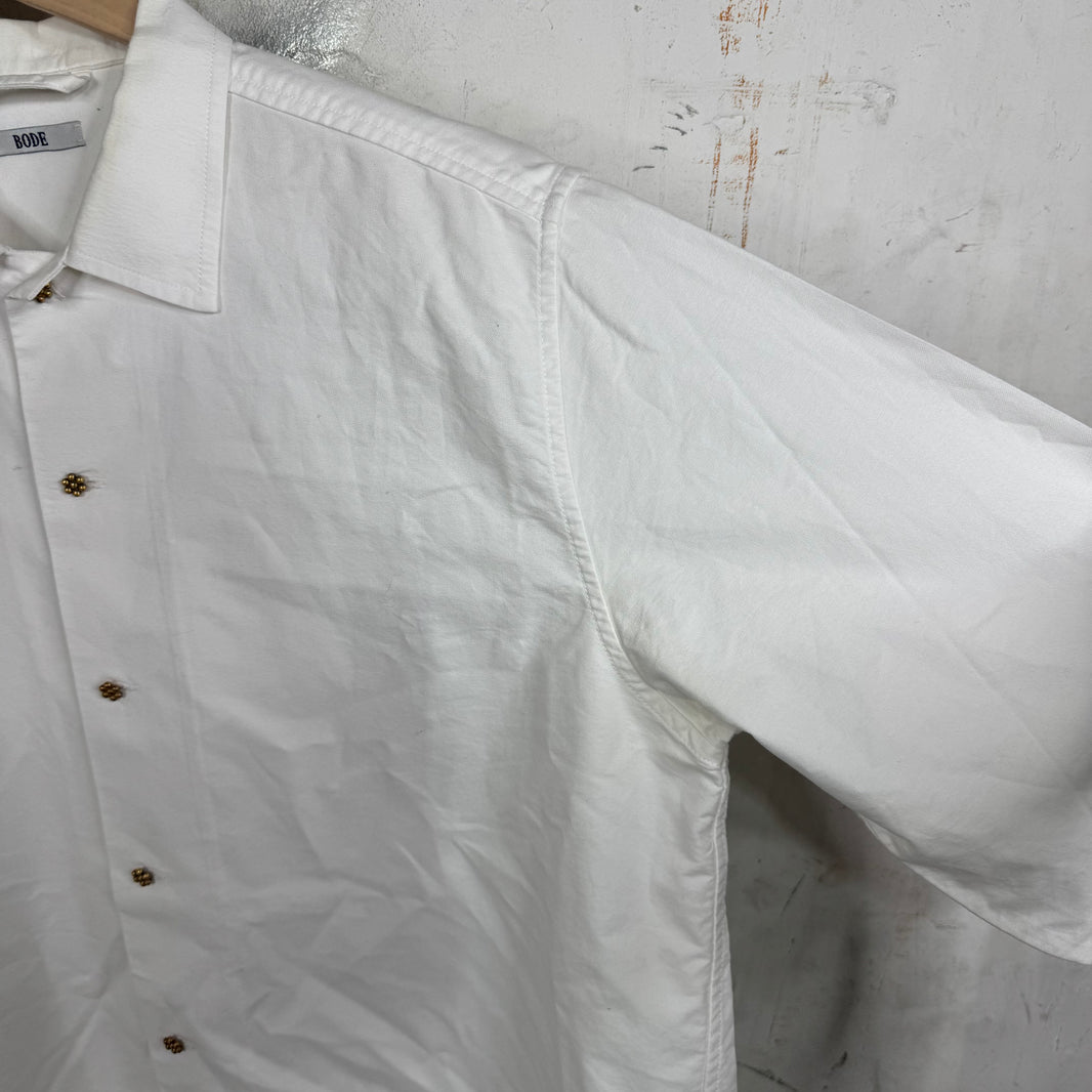Bode Prounis  Buttoned Canvas Shirt