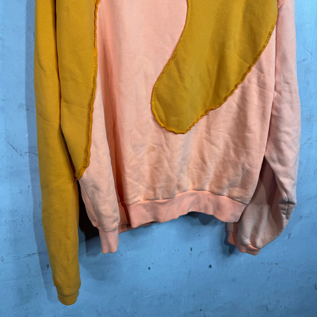 ERL Orange Two Toned Swirl Hoodie