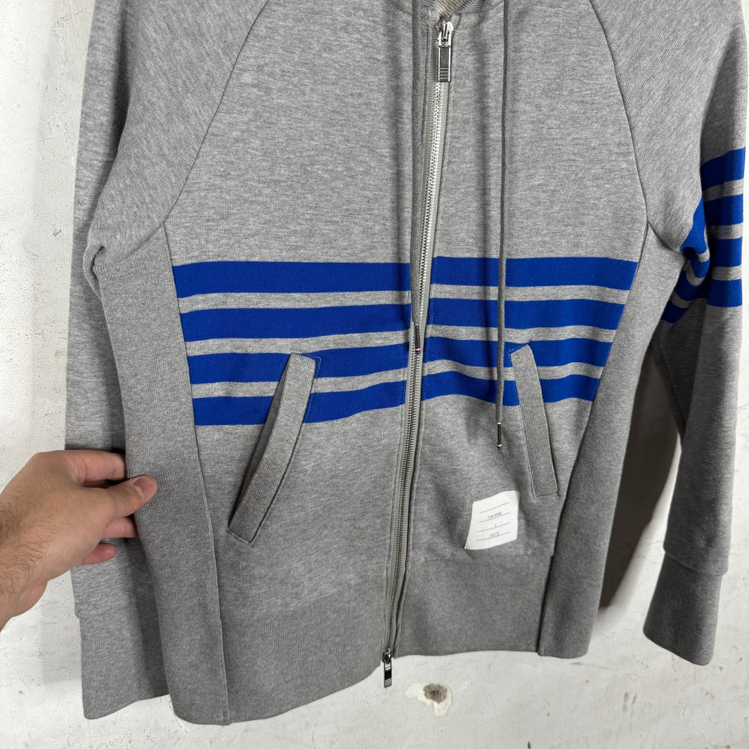 Thom Browne x Colette Striped Zip Hoodie