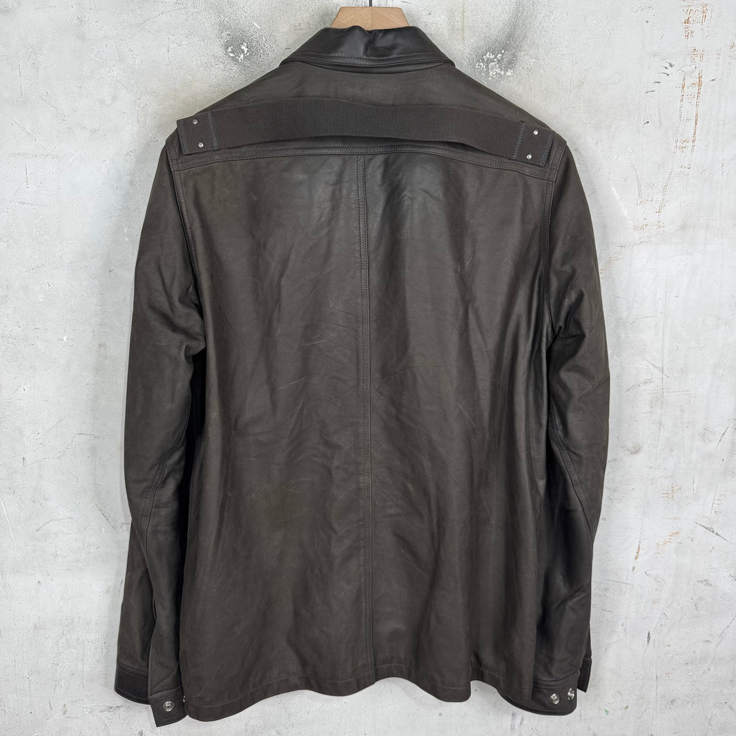 Rick Owens Porterville Calf Leather Backstrap Jacket