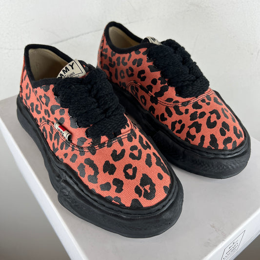 MMY Baker Orange Cheetah Print Sneakers